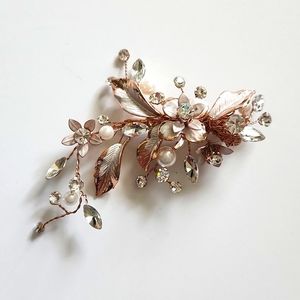 Dareth Colburn Rose Gold/Silver Wedding Hair Clip